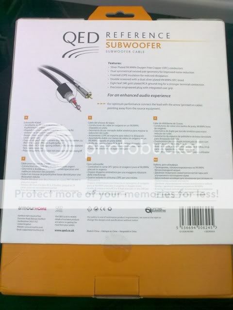 QED Reference subwoofer interconnect (New) 21102009065640x480