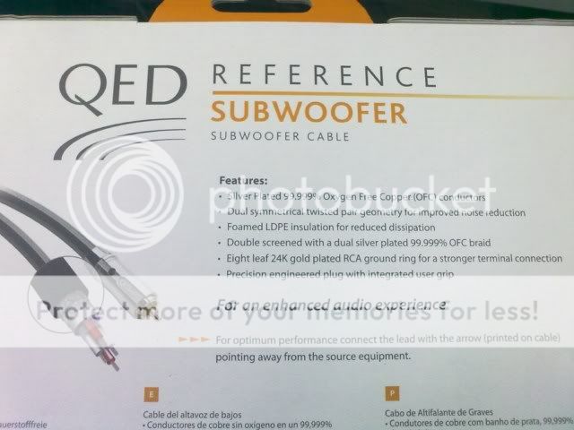 QED Reference subwoofer interconnect (New) 21102009066640x480