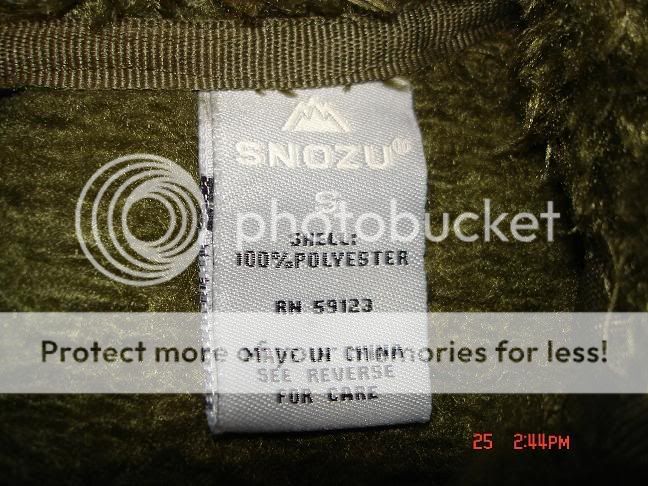 SNOZU NWT $85 Olive Green Long Sleeve Zippered Jacket S  