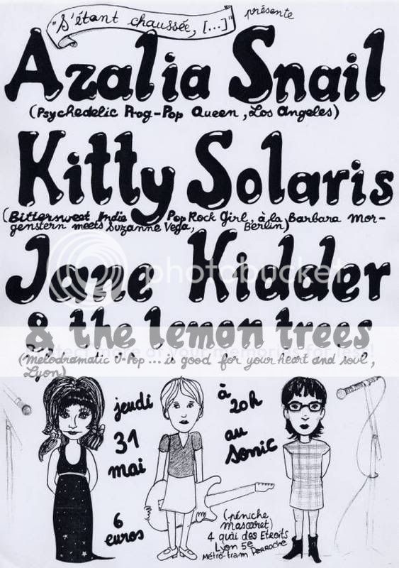Jeu 31 Mai : AZALIA SNAIL~KITTY SOLARIS~JANE KIDDER @ Lyon ! FlyerAz