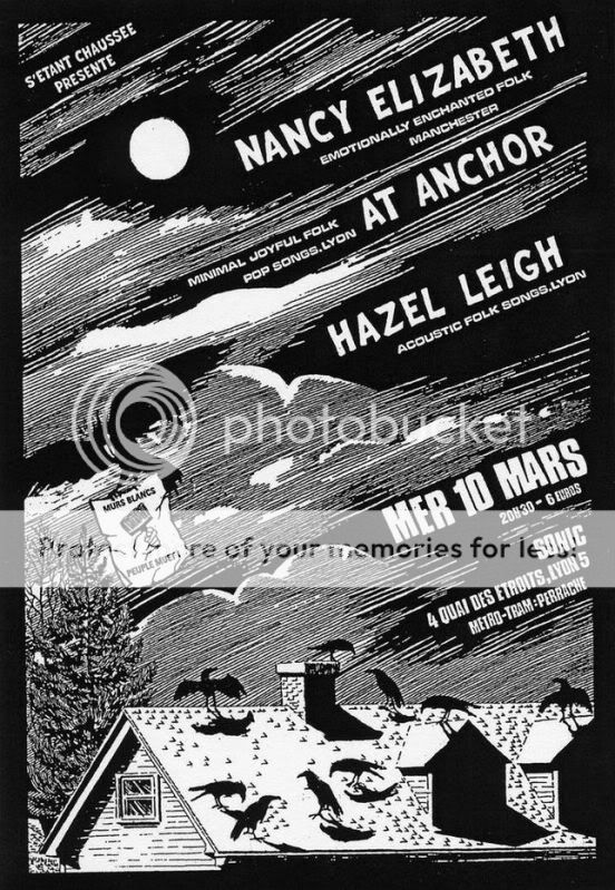 Mer 10 Mars: NANCY ELIZABETH + AT ANCHOR + HAZEL LEIGH @LYON FlyerNancyE