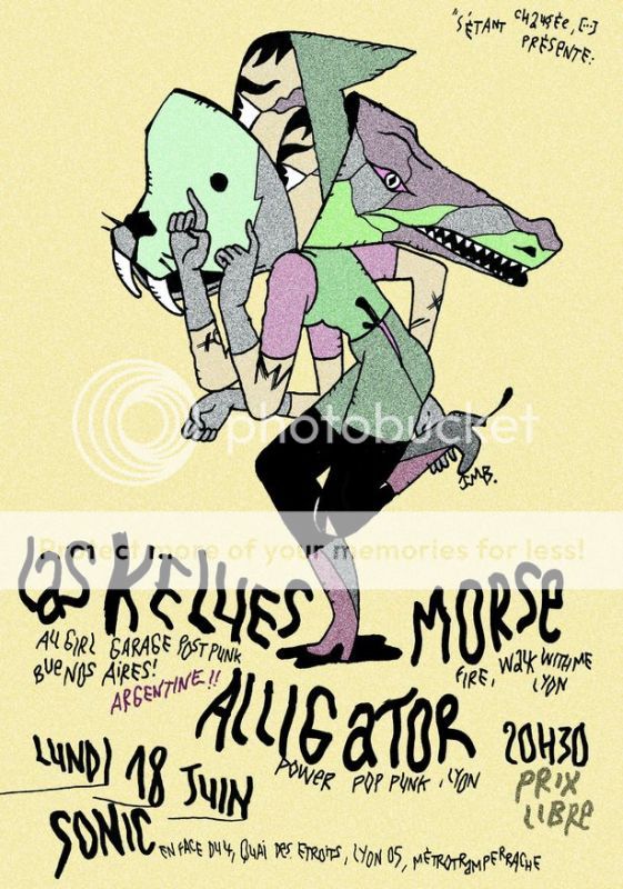 LUNDI 18 JUIN : LAS KELLIES + ALLIGATOR + MORSE @ LYON Laskellscolor-1