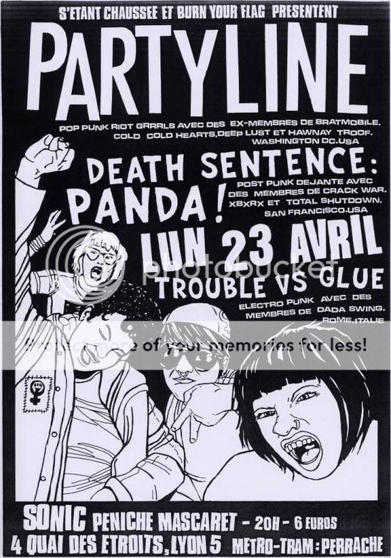 Lun 23 Avril : PARTYLINE + DEATH SENTENCE: PANDA! @ Lyon !!! Yeah1