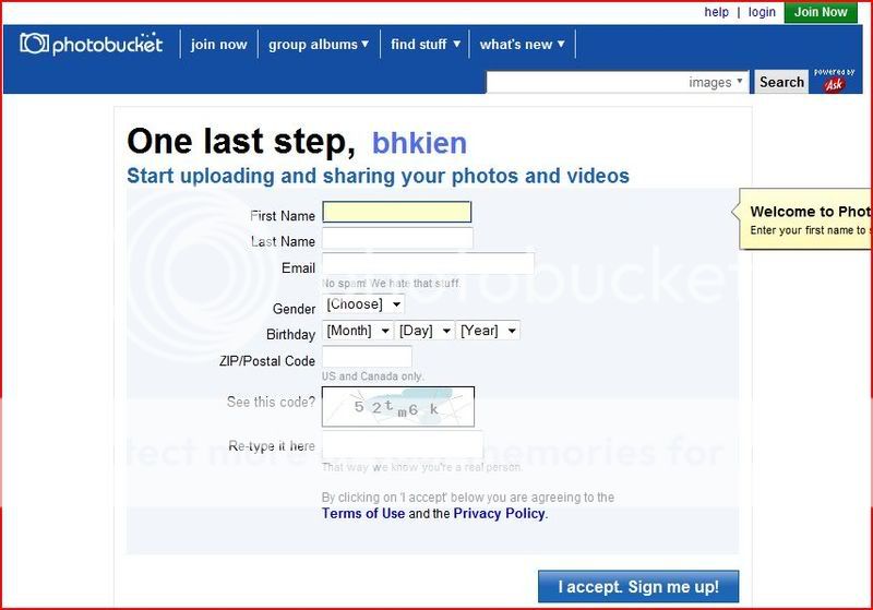 Hướng dẫn đăng ký và upload ảnh tại photobucket.com Photobucket3
