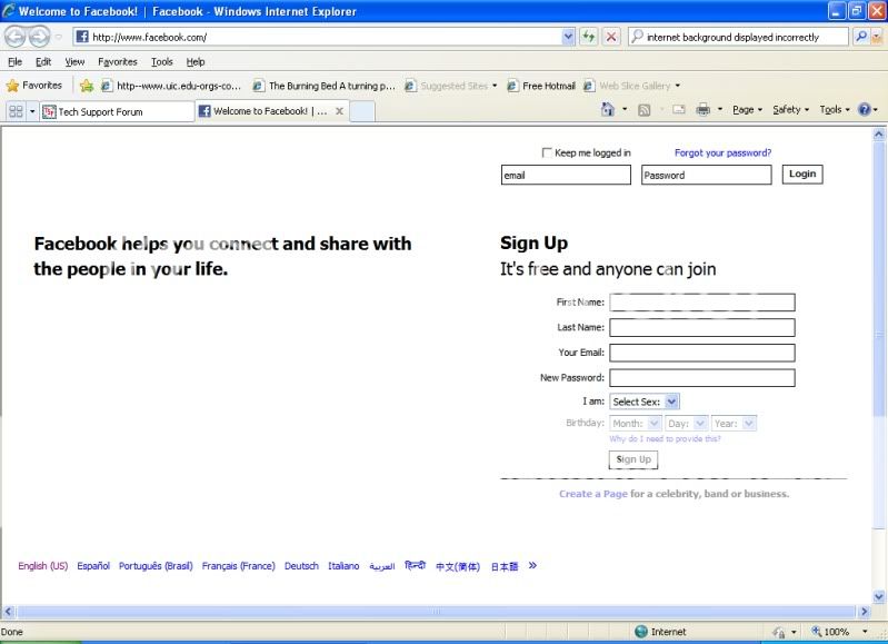 websites not displaying correctly | Tech Support Forum