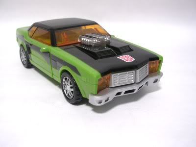 green transformer car