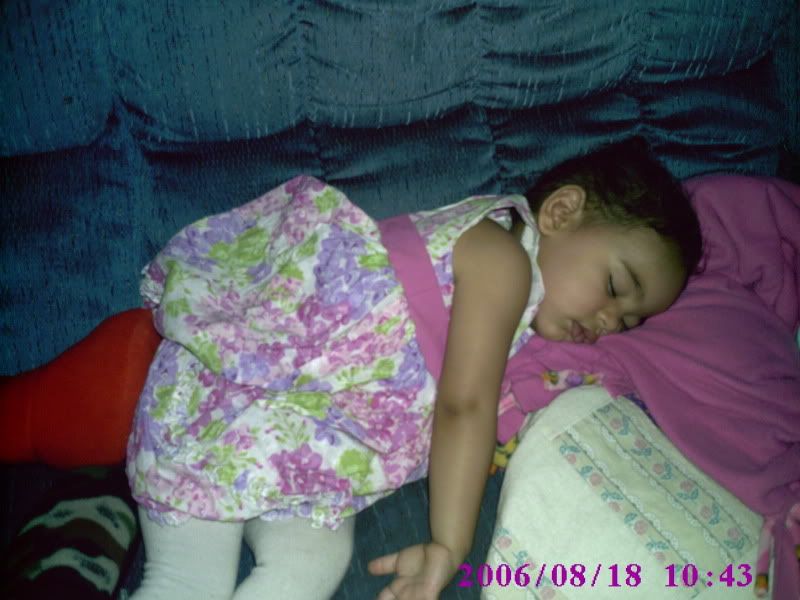 Yui sleeping 2nd birthday