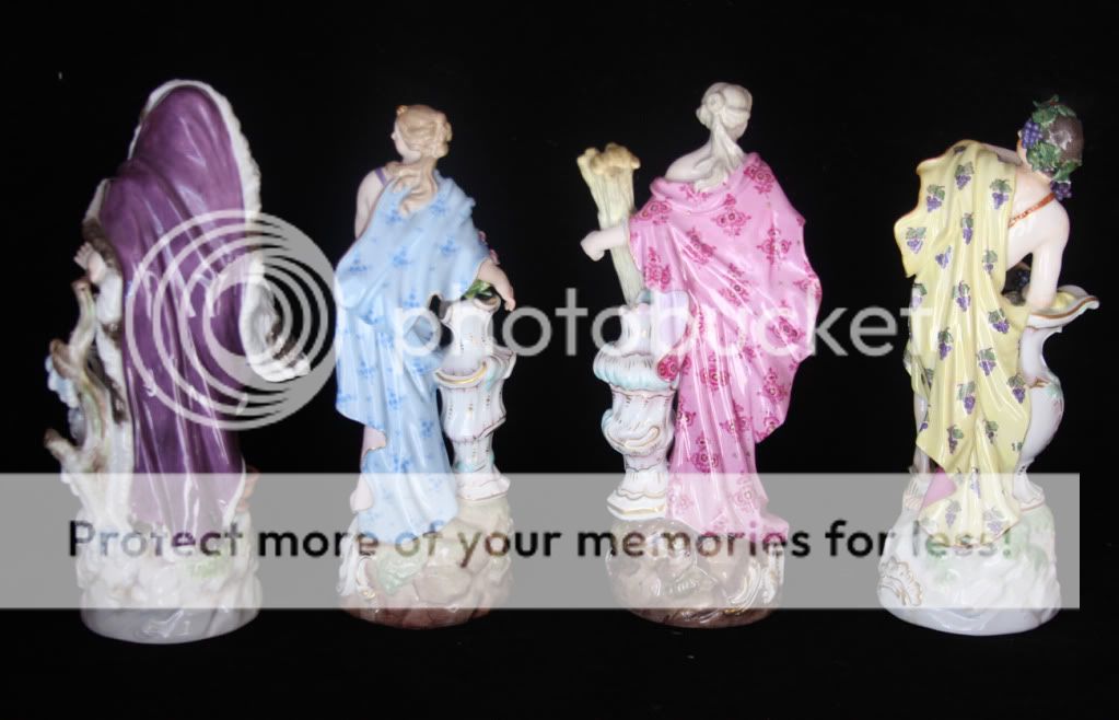 Meissen Porcelain Figurines Four Seasons  