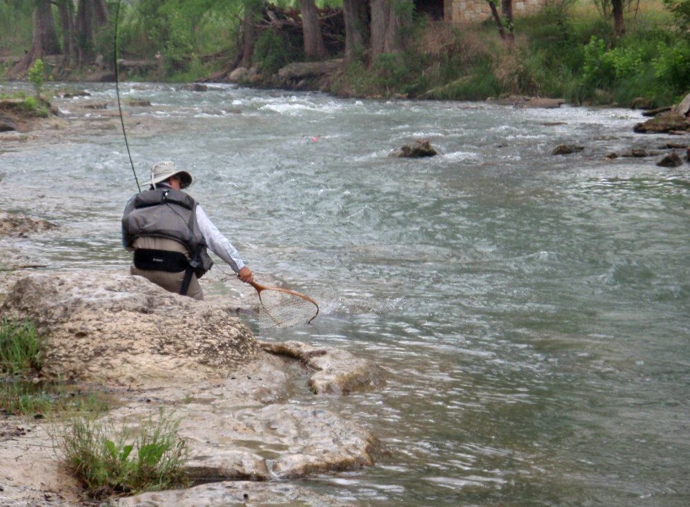 Fishing around Austin, TX in February Fishing with Fiberglass Fly