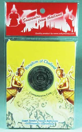 THAILAND 20BAHT COMMEMORATIVE COIN SOUVENIR PACKET ye  