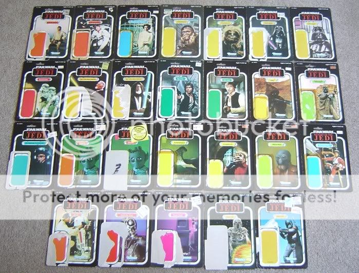 Cardback Collection including Toltoys ROTJ01