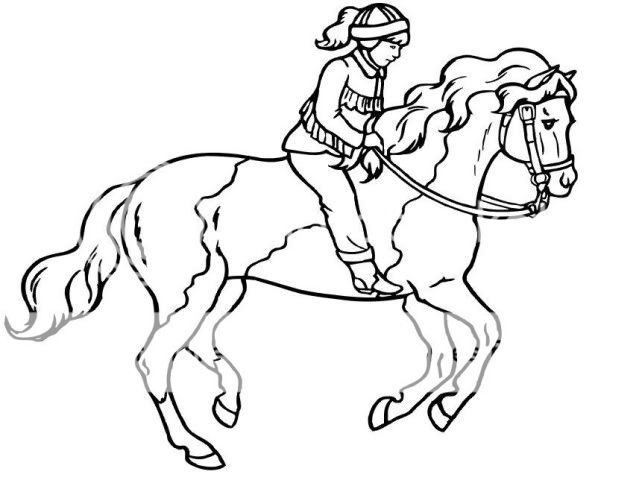 Kids Coloring Page (print and color) Painthorsecolor