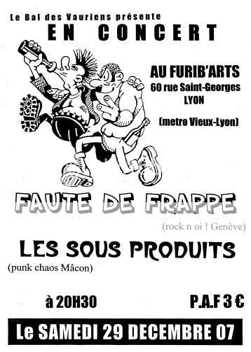 FAUTE DE FRAPPPE + LES SOUS PRODUITS au furib'arts le 29 déc Fklyxxxxxx