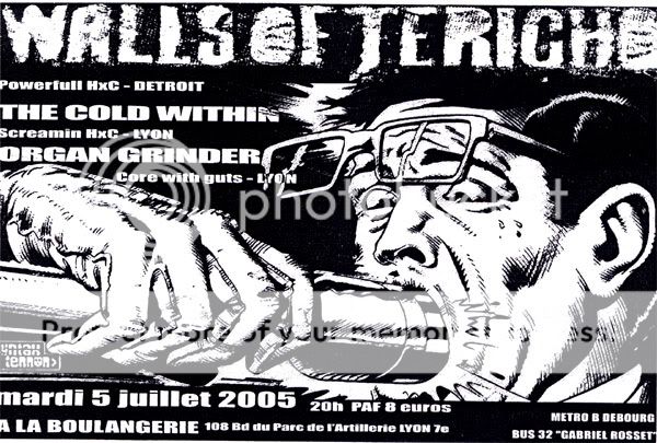 WALLS OF JERICHO + COLD WITHIN + ORGAN GRINDER 5.07 Lyon Flyer