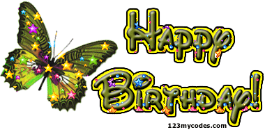 animated happy birthday photo: happy birthday 59 butterfly bday11.gif