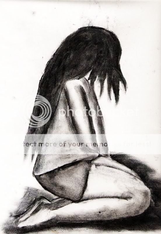 Some drawings/sketches. o.o Girlincharcoal-1