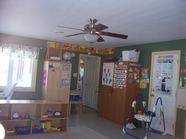 daycare room door to kitchen
