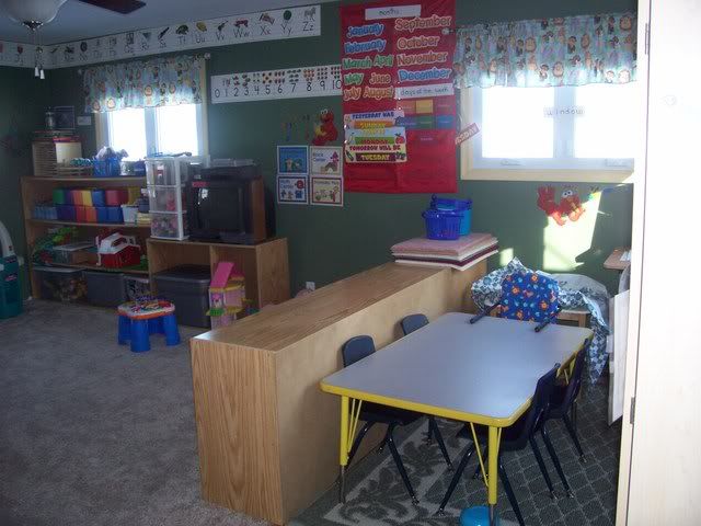 daycare room and table