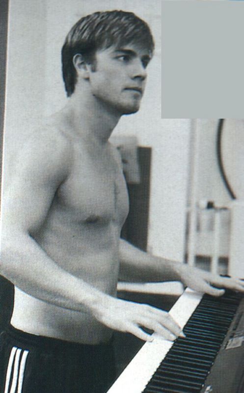 Gary Barlow shirtless pictures.