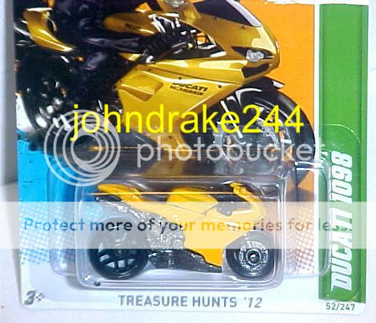 You are bidding on the Hot Wheels 2012 Treasure Hunt #2 DUCATI 1098 