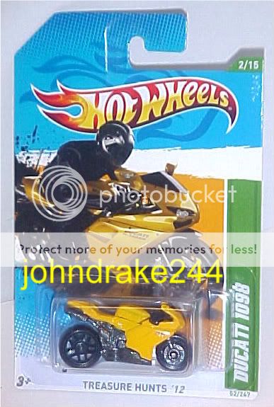 Hot Wheels 2012 Treasure Hunt #2 DUCATI 1098 MOMC  