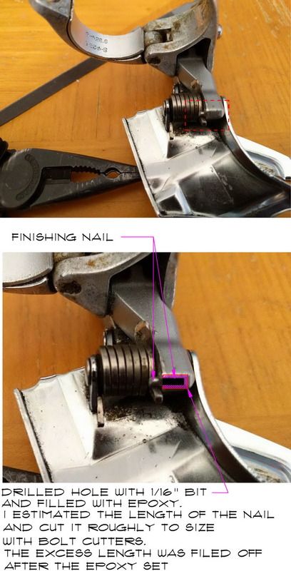 fixing front derailleur