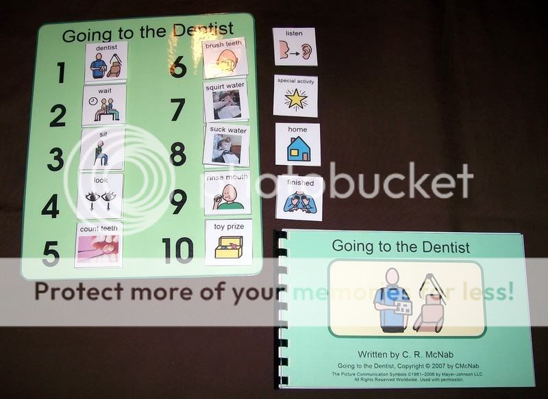 DENTIST Social Story Book & PECS Schedule Kit~ Autism  