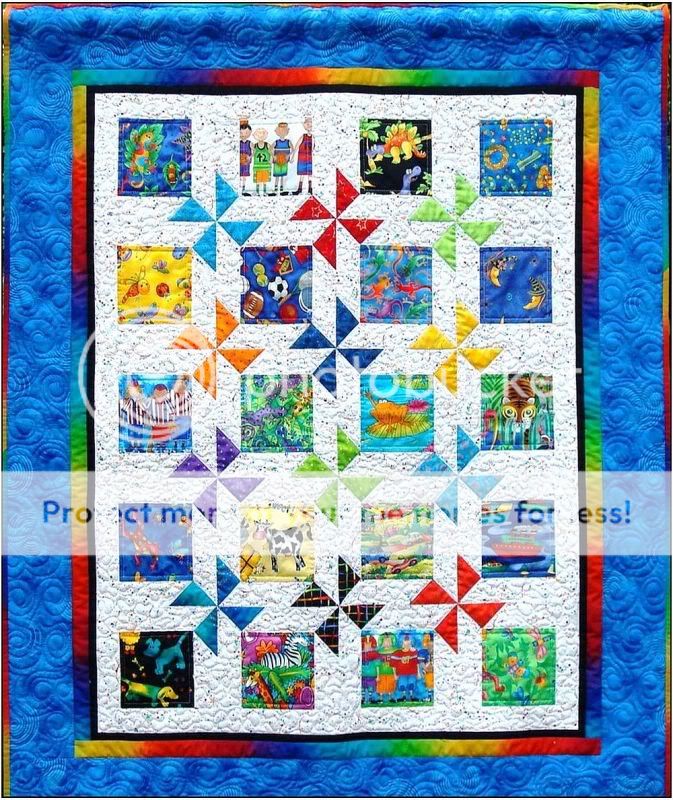 Above quilts are made with the same pattern. One is make in bright and