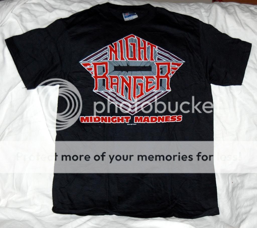 Vintage NIGHT RANGER Midnight Madness Concert Tour T Shirt 1984 Size M 